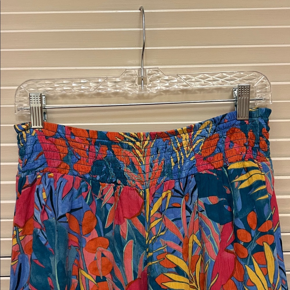 Kona Sol Wide-Leg Pants in Tropical Print, Size Medium, GUC - Picture 4 of 12